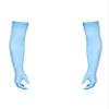 ACSUSS Mens Sexy Lace Thin Transparent Full Finger Long Gloves Seamless High Elasticity Stocking Gloves Blue One Size view 4
