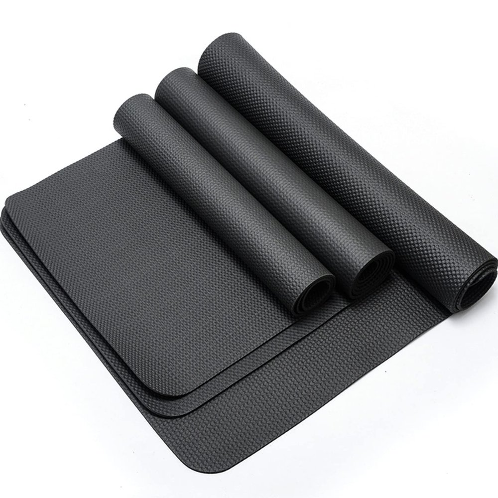 V3VOGUE Exercise Equipment Mat, Heavy Duty Durable Sound Absorbing Mat, 4mm Thick High Density Rubber Mat, for Under Treadmill, Rowing Machine, Elliptical, Fitness Equipment