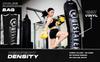 Outslayer Filled Punching Bag Boxing Training Practice MMA Heavy Bag 100 Pound Made in USA (Black/White, Without D-Ring) view 4