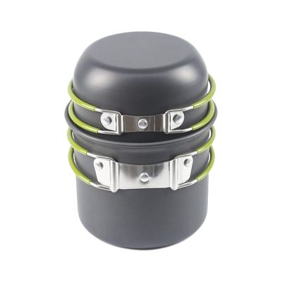 Single Travel Camping Cookware Kit Cooking Set Ultralight Outdoor Tableware Set Tourism Equipment for Hiking Picnic