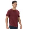 netdraw Men's Ultra-Soft Bamboo Viscose T-Shirt, Curved Hem Lightweight Cooling Cotton Blend Casual Tee, Maroon, X-Large view 2