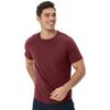netdraw Men's Ultra-Soft Bamboo Viscose T-Shirt, Curved Hem Lightweight Cooling Cotton Blend Casual Tee, Maroon, X-Large view 4