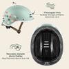Retrospec Remi Kids Bike Helmet with Built-in Sun Visor - Adjustable Youth & Toddler Safety Gear for Cycling, Skating & Scooters - 11 Air Vents, Washable Padding & Reflective Straps view 3