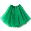 Kids Tutu Skirts 3 Layered Tulle, Fit Most 2-8 yrs Little Girls for Dance Party Costume (#05 Green, 1) view 1