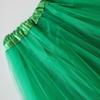 Kids Tutu Skirts 3 Layered Tulle, Fit Most 2-8 yrs Little Girls for Dance Party Costume (#05 Green, 1) view 2