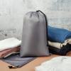 Drawstring Bag - Nylon Cinch and Ditty Stuff Pouch with Toggle (12 x 16-6 pack, Grey) view 3