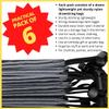 Drawstring Bag - Nylon Cinch and Ditty Stuff Pouch with Toggle (12 x 16-6 pack, Grey) view 4