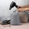 Drawstring Bag - Nylon Cinch and Ditty Stuff Pouch with Toggle (8 x 11-12 pack, Grey) view 3