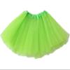 Kids Tutu Skirts 3 Layered Tulle, Fit Most 2-8 yrs Little Girls for Dance Party Costume (#07 Lime Green, 1) view 1