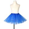 Kids Tutu Skirts 3 Layered Tulle, Fit Most 2-8 yrs Little Girls for Dance Party Costume (#07 Lime Green, 1) view 4