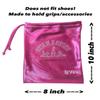 LIL'FOX 8"x10" Drawstring Gymnastics SMALL GRIP BAG 26x20cm - Lightweight Bag for Personal Equipment - Shiny Foil Rhinestones view 4