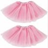 Kids Tutu Skirts 3 Layered Tulle, Fit Most 2-8 yrs Little Girls for Dance Party Costume (#09 Light Pink, 2) view 1