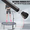 Newan 40" Silent Mini Trampoline Fitness Trampoline Bungee Rebounder Jumping Cardio Trainer Workout for Adults - Max Limit 330 lbs view 2