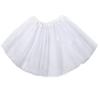 Kids Tutu Skirts 3 Layered Tulle, Fit Most 2-8 yrs Little Girls for Dance Party Costume (#02 White, 1) view 1