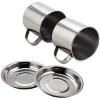 8PCs Ultra-Light Stainless Steel Outdoor Picnic Pot Pan Kit 3-4person Household Camping Hiking Cookware Bowl Cup Cover Cooking Set view 3