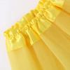 Kids Tutu Skirts 3 Layered Tulle, Fit Most 2-8 yrs Little Girls for Dance Party Costume (#13 Yellow, 1) view 3