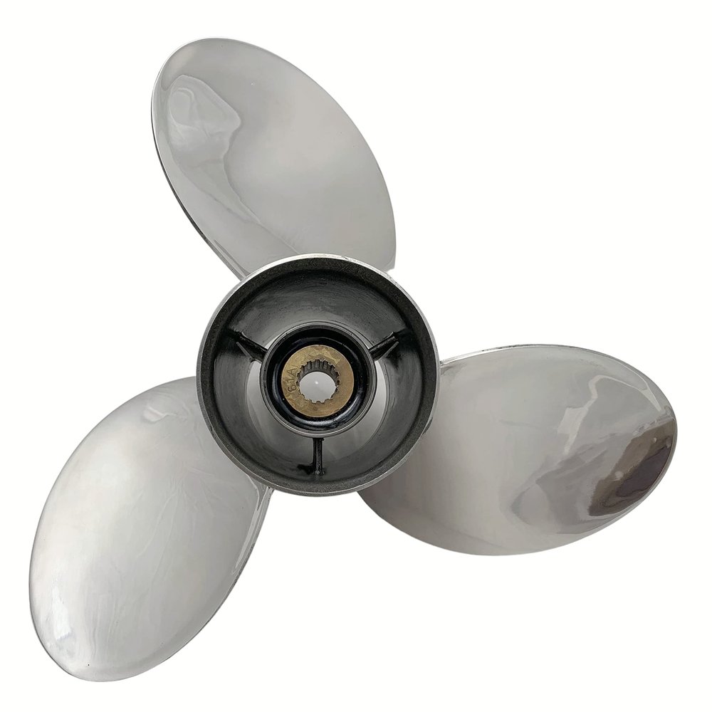 ARKDOZA Boat Propeller 15x21 Fit for Yamaha Outboard 150HP-300HP 3 Blades Stainless Steel Prop SS 15 Tooth Propel RH OEM NO: 6D1-45972-00
