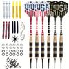 Soft Tip Darts Set - Professional Darts for Electronic Dartboard - Includes Brass Barrels + Plastic & Aluminum Shafts + Rubber O'Rings + Flights + 50PC 2BA Tips + Wrench (20g-USA B-STC10451) view 1
