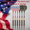 Soft Tip Darts Set - Professional Darts for Electronic Dartboard - Includes Brass Barrels + Plastic & Aluminum Shafts + Rubber O'Rings + Flights + 50PC 2BA Tips + Wrench (20g-USA B-STC10451) view 2