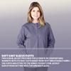 Women's Scrub Jacket Warm Up Medical Scrub Jackets for Women (Charcoal, 2X-Large) view 3