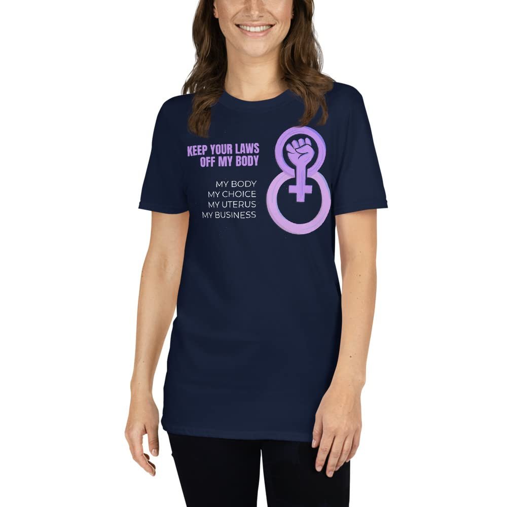 1973 Defend Roe v. Wade Feminist Pro Choice Abortion Rights T-Shirt Navy