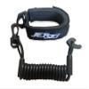 JLP Intended for Jetski PWC Pro Floating Wrist Band and Quick Cord Lanyard with Kaw End Key And Swivel Clip Black-Black view 1