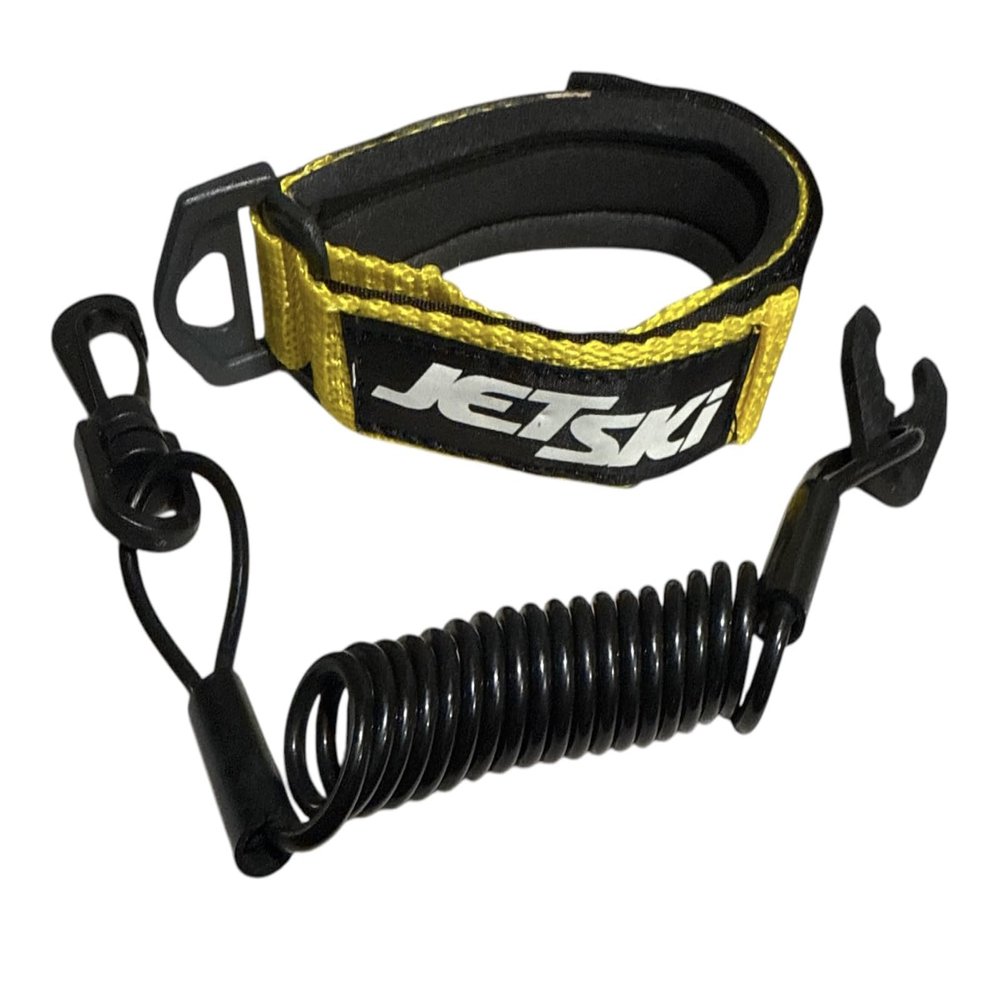 JLP Compatible with Jetski Pro Floating Wrist Band and Lanyard Upgrade with Swivel Clip and Kaw End Key Yellow-Black