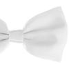 Alex Palaus Collection Stylish Designer Bow Ties - Pre Tied, Adjustable Unisex Bowtie for Men, Women, Boys and Girls (TM) (White) view 2