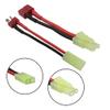 3Pairs ShareGoo Adapter Compatible with Mini Tamiya Style (Reversed) to T Plug Adapter with 8cm 16AWG Wire Cable for Airsoft Gun view 2