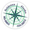 Soldotna Alaska 2-Inch Vinyl Decal Sticker Latitude Longitude Compass Design view 1