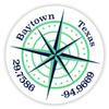 Baytown Texas 2-Inch Vinyl Decal Sticker Latitude Longitude Compass Design view 1