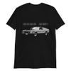 1971 Boss 351 Stang Collector Muscle Car Short-Sleeve Unisex T-Shirt Black view 1