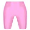 Loloda Men's Glossy Oily Quick Dry Compression Yoga Workout Tight Shorts Leggings Swimwear Pink X-Large view 3
