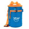 Chalk Bag for Rock Climbing, Climbing Chalk Bag for Bouldering with 2 Large Zipper Storage Pockets, Premium Gym Chalk Bag for Weightlifting, Great Gift and Rock Climbing Gear, Azure Blue view 1