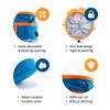 Chalk Bag for Rock Climbing, Climbing Chalk Bag for Bouldering with 2 Large Zipper Storage Pockets, Premium Gym Chalk Bag for Weightlifting, Great Gift and Rock Climbing Gear, Azure Blue view 2