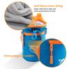 Chalk Bag for Rock Climbing, Climbing Chalk Bag for Bouldering with 2 Large Zipper Storage Pockets, Premium Gym Chalk Bag for Weightlifting, Great Gift and Rock Climbing Gear, Azure Blue view 4