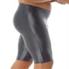 Loloda Men's Glossy Oily Quick Dry Compression Yoga Workout Tight Shorts Leggings Swimwear Dark Grey X-Large view 4