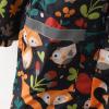 Kids Boys Girls Dinosaur Rainbow Printed Button Rain Jacket Hooded Windproof Raincoat Baby Long Sleeve (Black, 6 Year) view 4