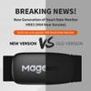 Magene H64 Heart Rate Monitor, Heart Rate Sensor Chest Strap, Protocol ANT+/Bluetooth, Compatible with iOS/Android APPs (New H64) view 3