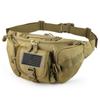 FRTKK Tactical Fanny Pack Military Waist Bag Pack with USA Flag Patch Utility Hip Pack with Adjustable Strap for Outdoors Fishing Cycling Camping Hiking Dog Walking (Tan) view 1