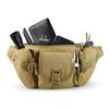 FRTKK Tactical Fanny Pack Military Waist Bag Pack with USA Flag Patch Utility Hip Pack with Adjustable Strap for Outdoors Fishing Cycling Camping Hiking Dog Walking (Tan) view 4
