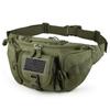 FRTKK Tactical Fanny Pack Military Waist Bag Pack with USA Flag Patch Utility Hip Pack with Adjustable Strap for Outdoors Fishing Cycling Camping Hiking Dog Walking (Army green) view 1