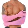 Manyakai Mens See Through Mesh Gloves Stretchy Full Finger Sun Protection Mittens Club Opera Cycling Gloves Pink One Size view 1
