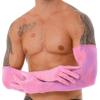 Manyakai Mens See Through Mesh Gloves Stretchy Full Finger Sun Protection Mittens Club Opera Cycling Gloves Pink One Size view 2
