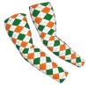 Unisex Lightweight Cooling Arm Sleeves St Patrick Green Orange Plaid Compression Warmer Cover For Outdoor Activity view 3
