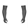Manyakai Mens See Through Mesh Gloves Stretchy Full Finger Sun Protection Mittens Club Opera Cycling Gloves Black One Size view 4