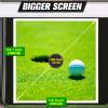 Obokidlyamor Indoor Golf Simulator Impact Screen;Golf Simulators Projection Screen for Golf Training; Indoor Golf Ball Impact Screen Display Projector (118" * 118", White) view 2