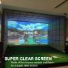 Obokidlyamor Indoor Golf Simulator Impact Screen;Golf Simulators Projection Screen for Golf Training; Indoor Golf Ball Impact Screen Display Projector (118" * 118", White) view 3