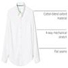 French Toast Boys Adaptive Long Sleeve Oxford Shirt with Hidden Hook and Loop Placket and Cuffs, White, 5 view 4