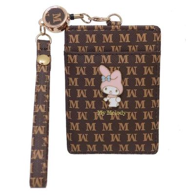 Aldi SR8 Women's Commuter Pass Holder with Reel Monogram My Melody Chocolate